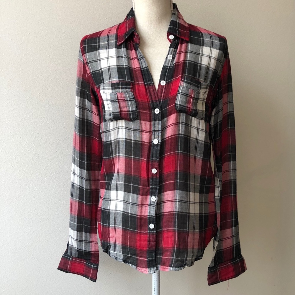 Aeropostale Plaid Button Up